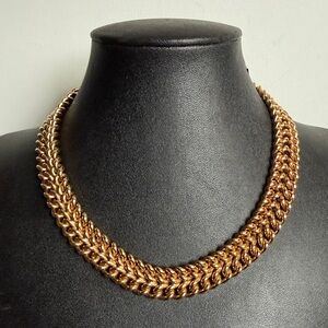 Chunky Bijoux Cassio Gold-Tone Collar Chain Necklace